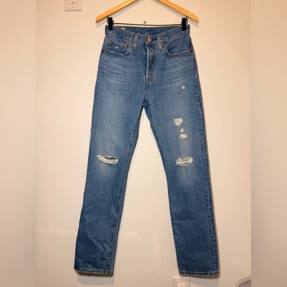 LEVIS 501 ORIGINAL FIT JEANS SIZE 26 - Picture 5 of 13